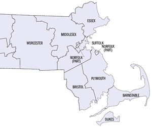 Mass. Map detail